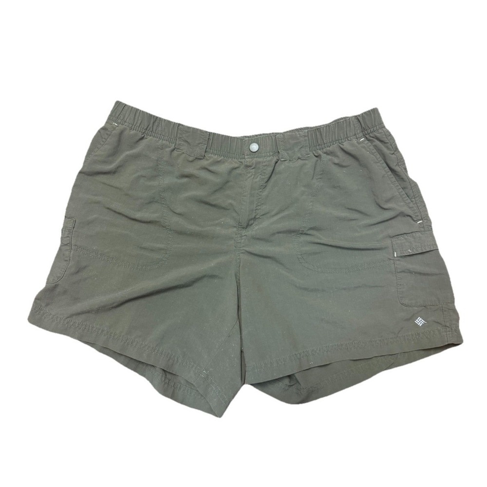 Columbia Quick Dry Hiking Shorts Womens Size L Army Green